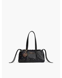 Tommy Hilfiger - Soft Leather Studded Charm Shoulder Bag - Lyst