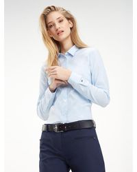 Tommy Hilfiger Heritage Slim Fit Blouse - Blauw