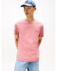 Tommy Hilfiger - T-Shirt Met Ronde Hals En Tommy-Badge - Lyst