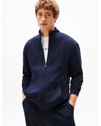 Tommy Hilfiger - Th Original Logo Zip-thru Lounge Sweatshirt - Lyst
