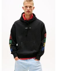 Tommy Hilfiger - Felpa Relaxed Fit Con Cappuccio E Logo - Lyst