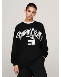 Tommy Hilfiger - Graffiti Print Logo Sweatshirt - Lyst
