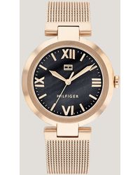 Tommy Hilfiger - Rose Gold-plated Mesh Strap Watch - Lyst