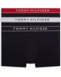 Tommy Hilfiger - 3-Pack Essential Logo Waistband Trunks - Lyst
