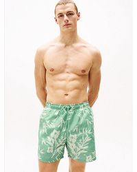 Tommy Hilfiger - Original Medium Lange Zwemshort Met Print - Lyst