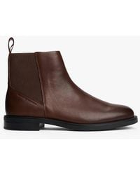 Tommy Hilfiger - Leather Warm Lined Zip-up Chelsea Boots - Lyst