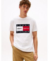 Tommy Hilfiger - Tommy X U.S. Sail Gp Team T-Shirt Met Logoappliqué - Lyst