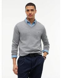 Tommy Hilfiger - Flag Embroidery V Neck Jumper - Lyst