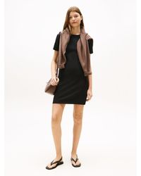 Tommy Hilfiger - Robe T-Shirt Moulante Courte - Lyst