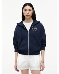 Tommy Hilfiger - Logo Embroidery Zip-Thru Hoody - Lyst