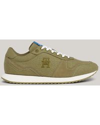 Tommy Hilfiger - Embroidery Linen Runner Trainers - Lyst