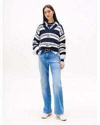 Tommy Hilfiger - High Rise Flared Leg Jeans - Lyst