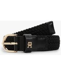 Tommy Hilfiger - Essential Th Monogram Braided Elastic Belt - Lyst