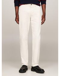 Tommy Hilfiger - Stretch Cotton Corduroy Straight Chinos - Lyst