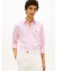 Tommy Hilfiger - Th Flex Regular Fit Gingham Check Poplin Shirt - Lyst