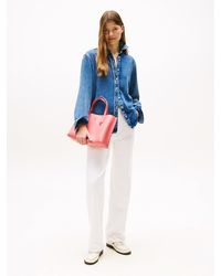 Tommy Hilfiger - Cabas À Plaque Monogramme Th - Lyst