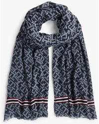 Tommy Hilfiger - Th Monogram Lightweight Scarf - Lyst