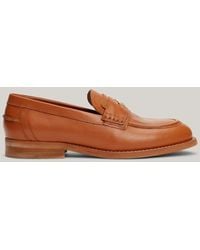 Tommy Hilfiger - Crest Classics Napa Leather Loafers - Lyst