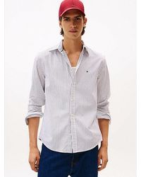 Tommy Hilfiger - Th Flex Regular Fit Hemd Mit Nadelstreifen - Lyst