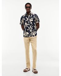 Tommy Hilfiger - Harlem Tapered Leg Linen Blend Chinos - Lyst