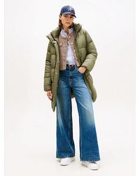 Tommy Hilfiger - Waterafstotende Donsjas Met Capuchon - Lyst