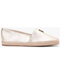 Tommy Hilfiger - Th Monogram Metallic Leather Espadrilles - Lyst