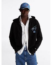 Tommy Hilfiger - Sudadera Con Capucha, Cremallera Y Logo - Lyst