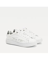 tommy hilfiger essential metallic signature tape trainers