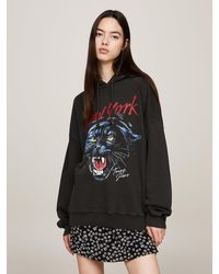 Tommy Hilfiger - Panther Graphic Oversized Fit Hoody - Lyst