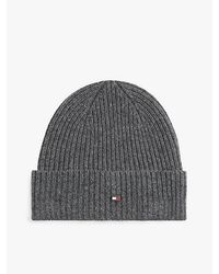 Tommy Hilfiger - Hilfiger Flag Beanie Aus Reinem Kaschmir - Lyst