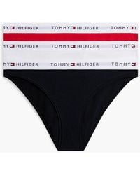 Tommy Hilfiger - Essential 3-Pack Repeat Logo Waistband Briefs - Lyst