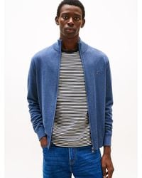 Tommy Hilfiger - Pull Zippé À Col Cheminée - Lyst