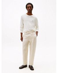 Tommy Hilfiger - Regular Fit Broek Van Puur Linnen - Lyst