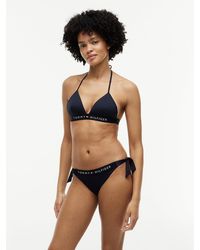 Tommy Hilfiger - Th Original Foam Triangle Halterneck Bikini Top - Lyst