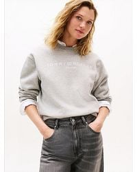 Tommy Hilfiger - Logo Signature Crew Neck Sweatshirt - Lyst