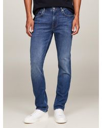 Tommy Hilfiger - Denton Fitted Straight Faded Jeans - Lyst