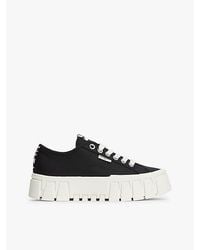 Tommy Hilfiger - Zebra Print Logo Platform Cupsole Trainers - Lyst