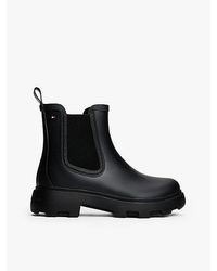 Tommy Hilfiger - Knöchelhoher Regenstiefel Mit Warmem Futter - Lyst