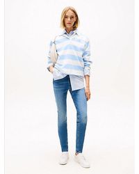 Tommy Hilfiger - Nora Mid Rise Skinny Faded Jeans - Lyst