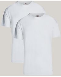 Tommy Hilfiger - Lot de 2 T-shirts Heritage Essential à badge - Lyst