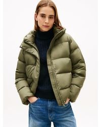 Tommy Hilfiger - Down Hooded Puffer Jacket - Lyst