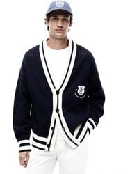 Tommy Hilfiger - Crest Appliqué Athleisure V-Neck Cardigan - Lyst
