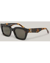 Tommy Hilfiger - Cat-Eye-Sonnenbrille mit TH-Monogramm - Lyst