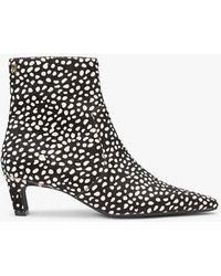 Tommy Hilfiger - Snow Leopard Print Ankle Boots - Lyst