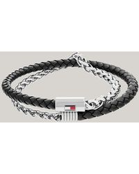 Tommy Hilfiger - Dual Media Double Strap Bracelet - Lyst