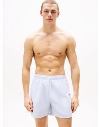 Tommy Hilfiger - Original Medium Lange Zwemshort Met Streep - Lyst