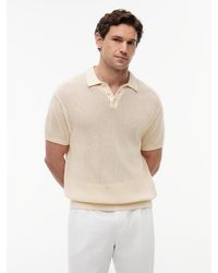 Tommy Hilfiger - Relaxed Fit Open Knit Polo Shirt - Lyst