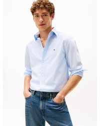 Tommy Hilfiger - Camicia Th Flex Regular Fit Gessata - Lyst