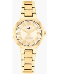 Tommy Hilfiger - Plated Champagne Dial Chain-Link Watch - Lyst