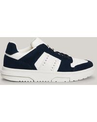 Tommy Hilfiger - The Brooklyn Suede Mixed Texture Trainers - Lyst